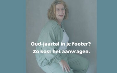 Oud jaartal in je footer? Zo kost het je aanvragen